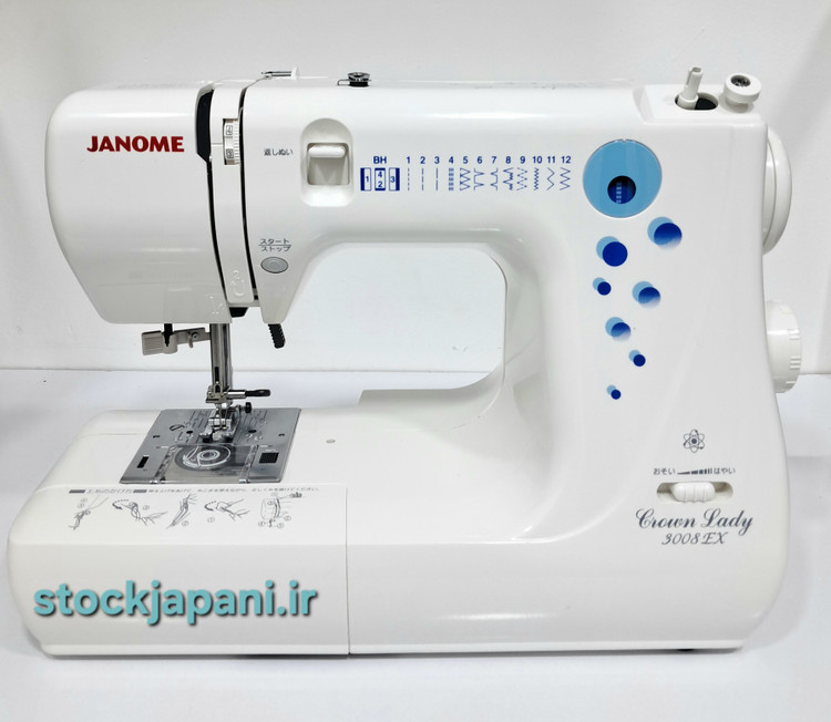 چرخ خیاطی ژانومه مدل660 طرح3008EX استوک