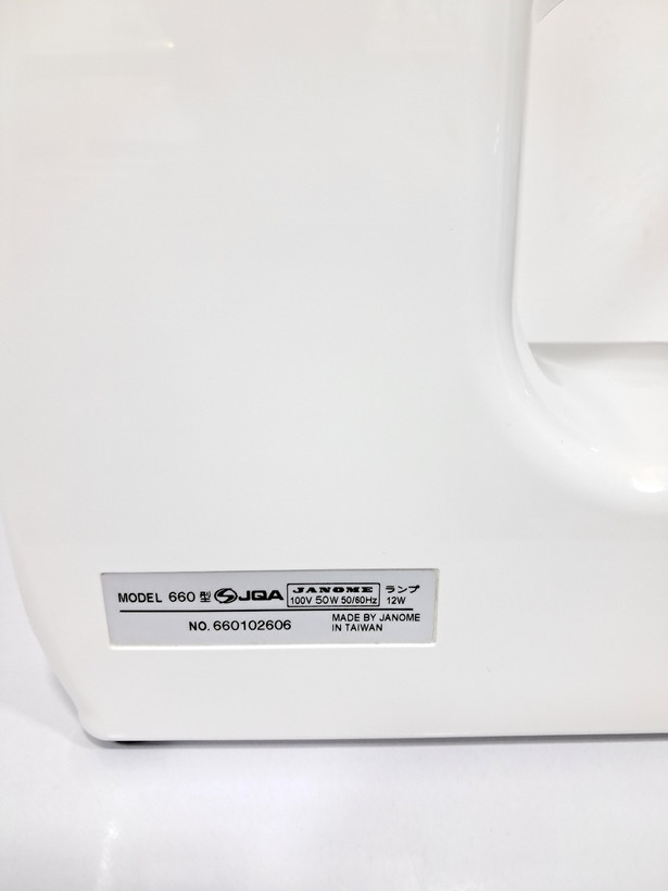 چرخ خیاطی ژانومه مدل660 طرحN-405 استوک