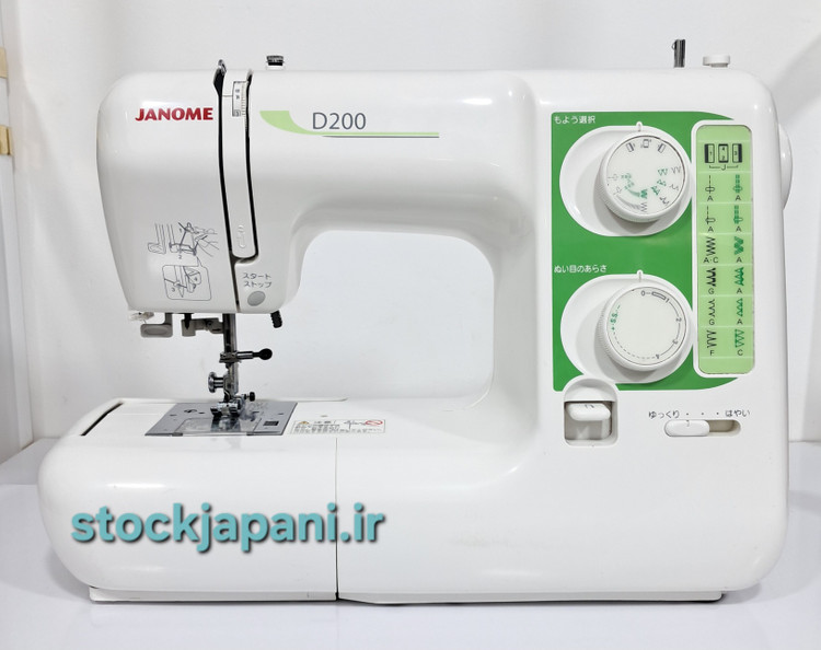 چرخ خیاطی ژانومه مدل751 طرحD200 استوک